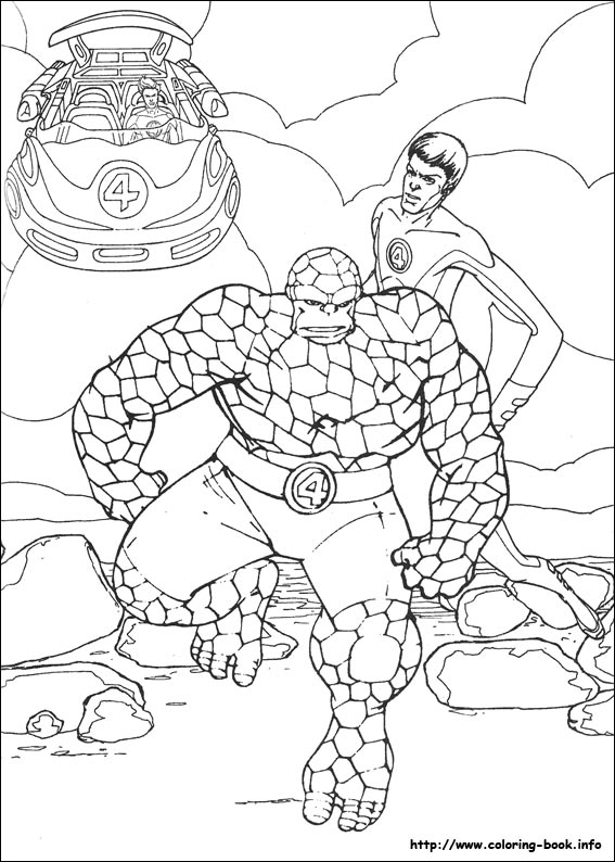 Fantastic Four coloring picture